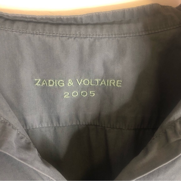 Zadig & Voltaire grey cotton shirt - Picture 10 of 12
